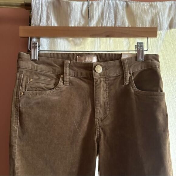 Kut from the‎ Kloth Diana Skinny Corduroy Pants Khaki Tan Beige NWT Size 0 - Picture 3 of 7